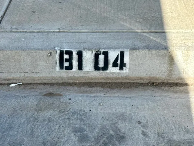Uncovered parking spot