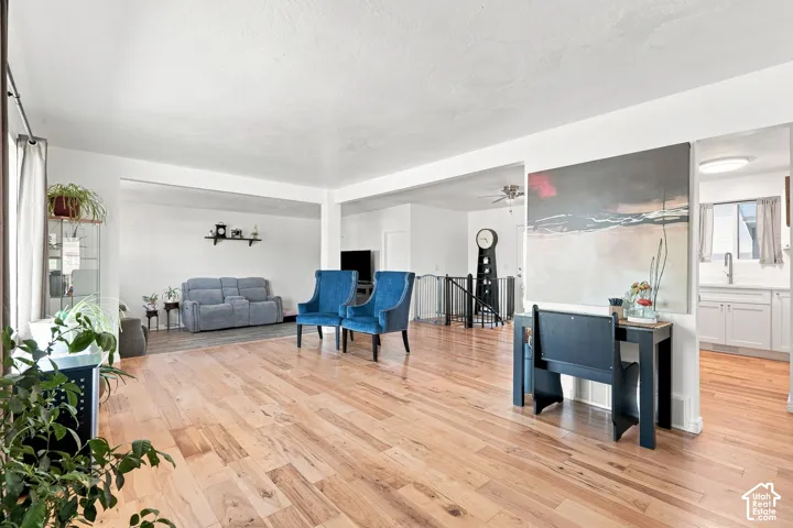 Light wood-finish flooring