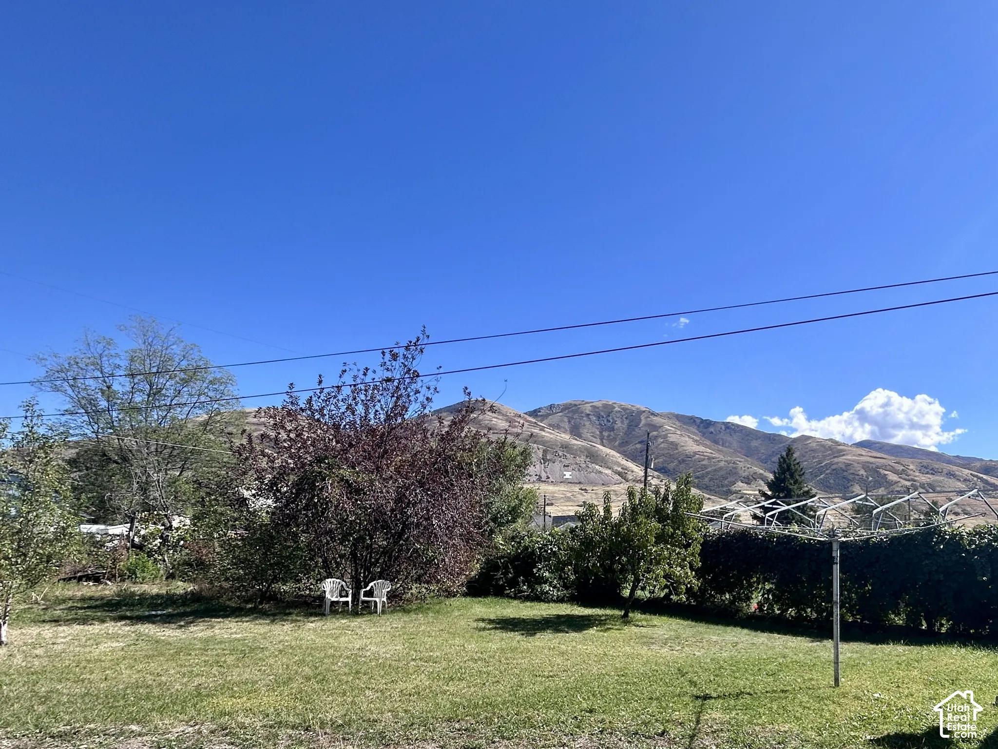 Auto sprinklers for the lawn areas plus a handy clothesline