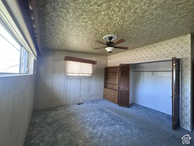 Bedroom #2 on the main floor with built-in storage