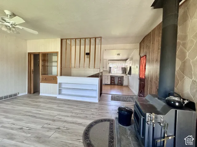 Living Room opens to kitchen for a spacious feeling