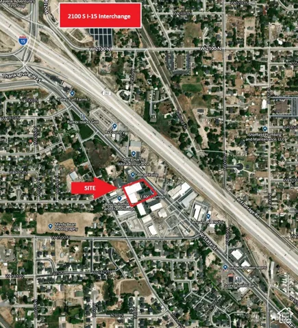 Aerial Map. Illustrating the property's location relative to surrounding infrastructure and commercial points of interest