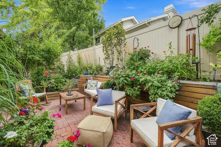 Private backyard-beautifully landscaped