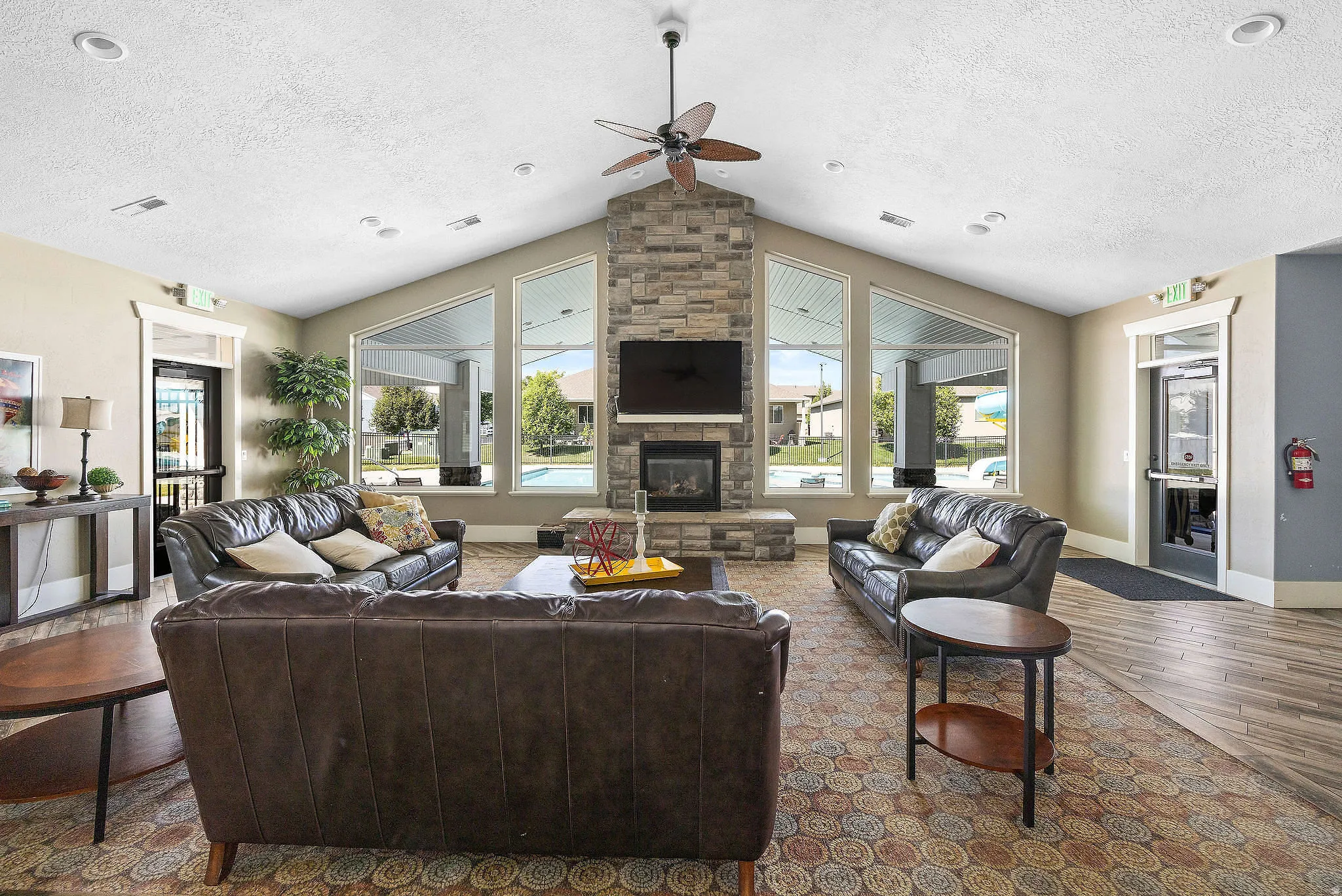 Clubhouse reception room