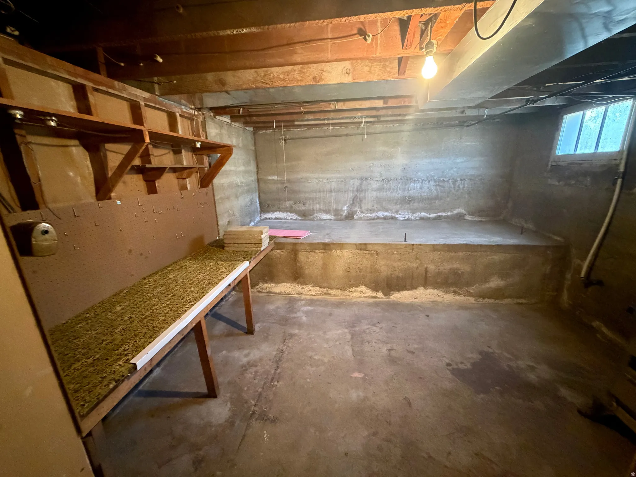 Could be finished for 4th bedroom