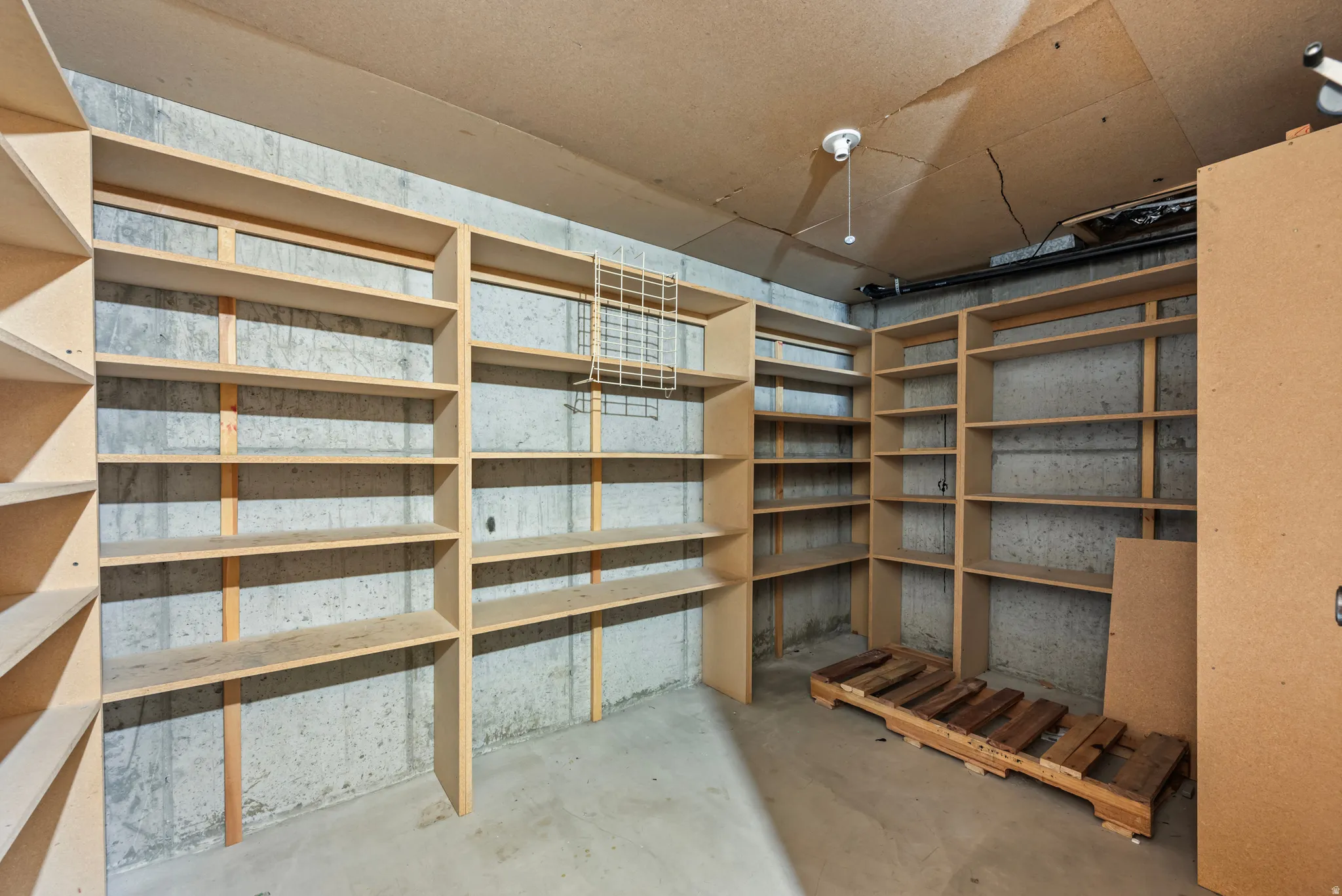 TONS OF BUILT IN SHELVING!