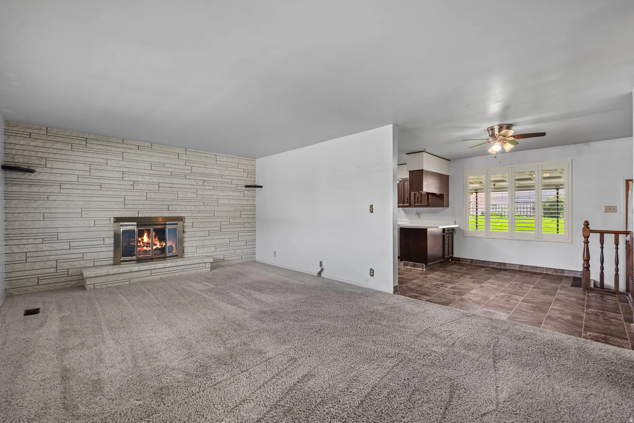 FAMILY ROOM FLOWS INTO THE KITCHEN!