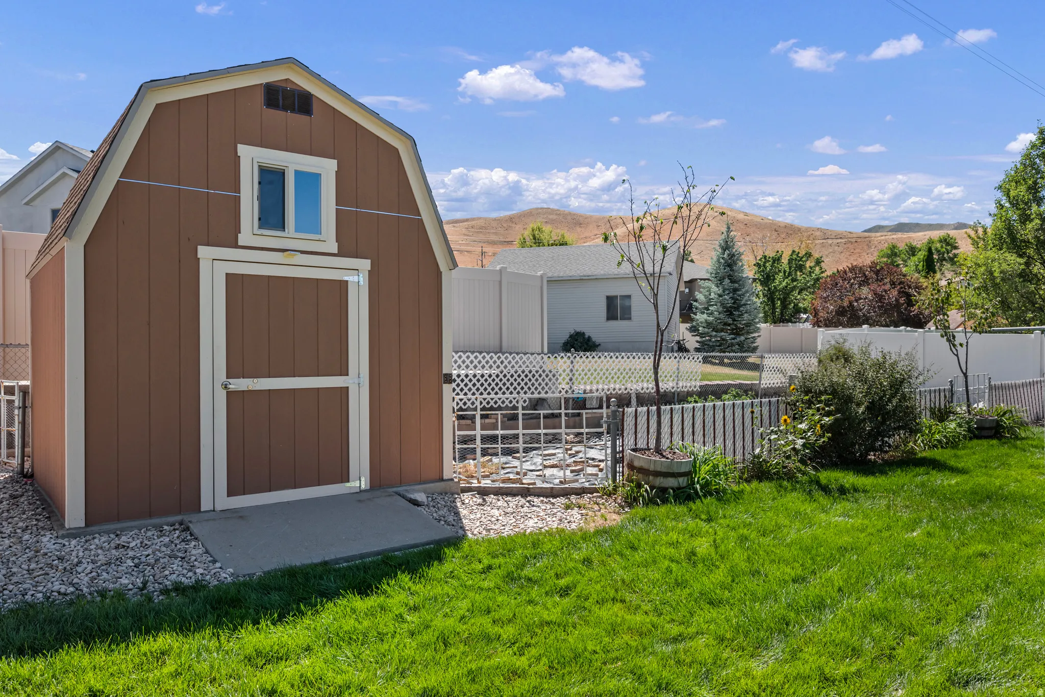 NEWER LARGE SHED IN THE BACKYARD!
