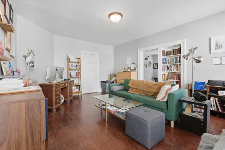 Wood-finish flooring throughout