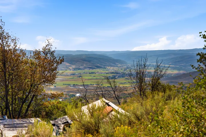 Expansive mountain and valley scenery