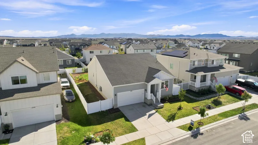 Single-story residence with a two-car garage