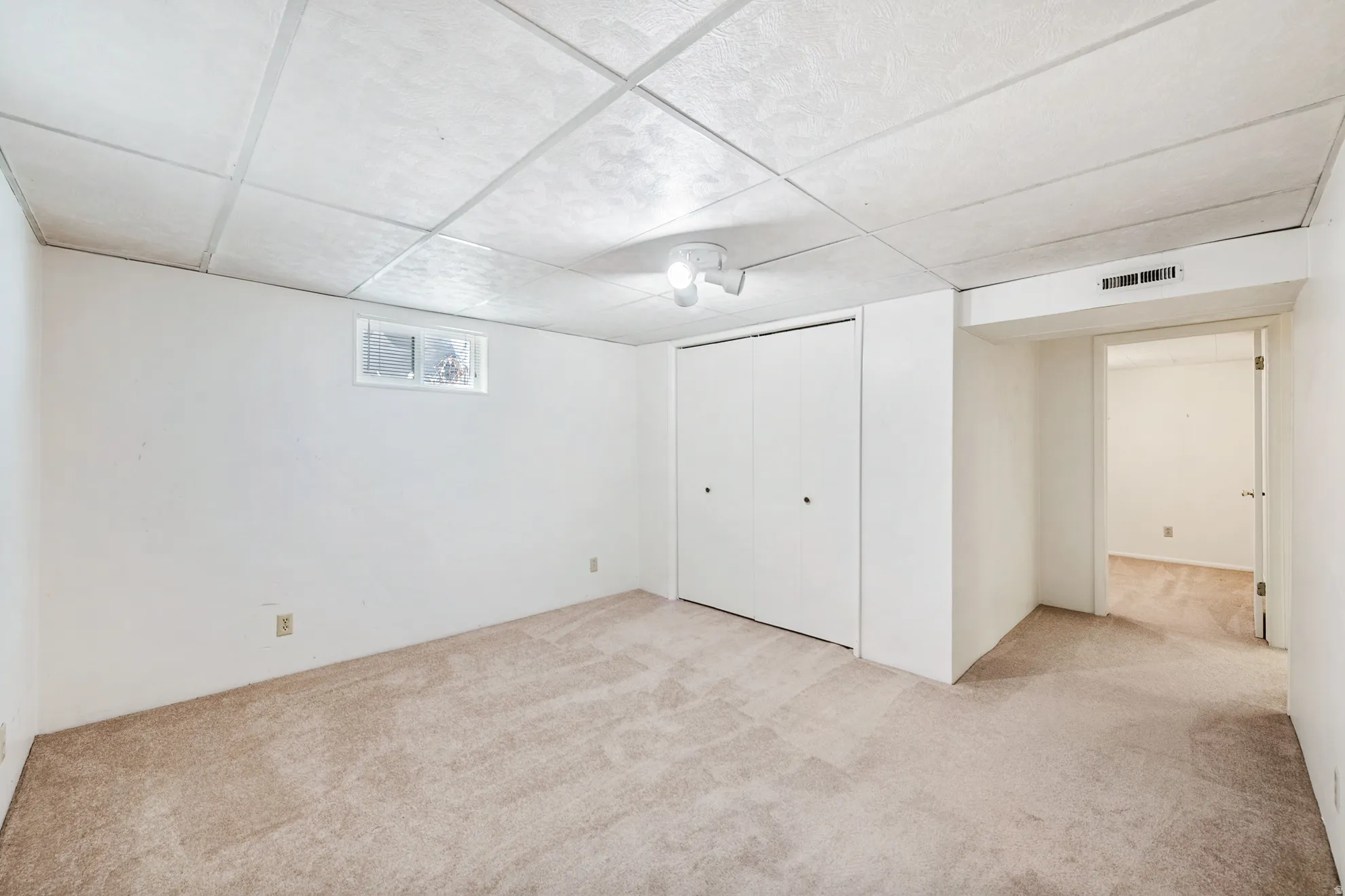 Large basement bedroom
