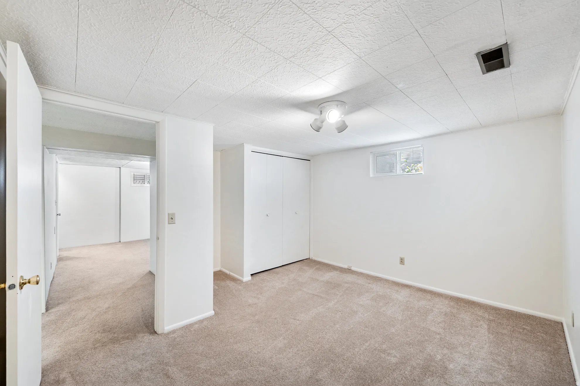 Basement bedroom