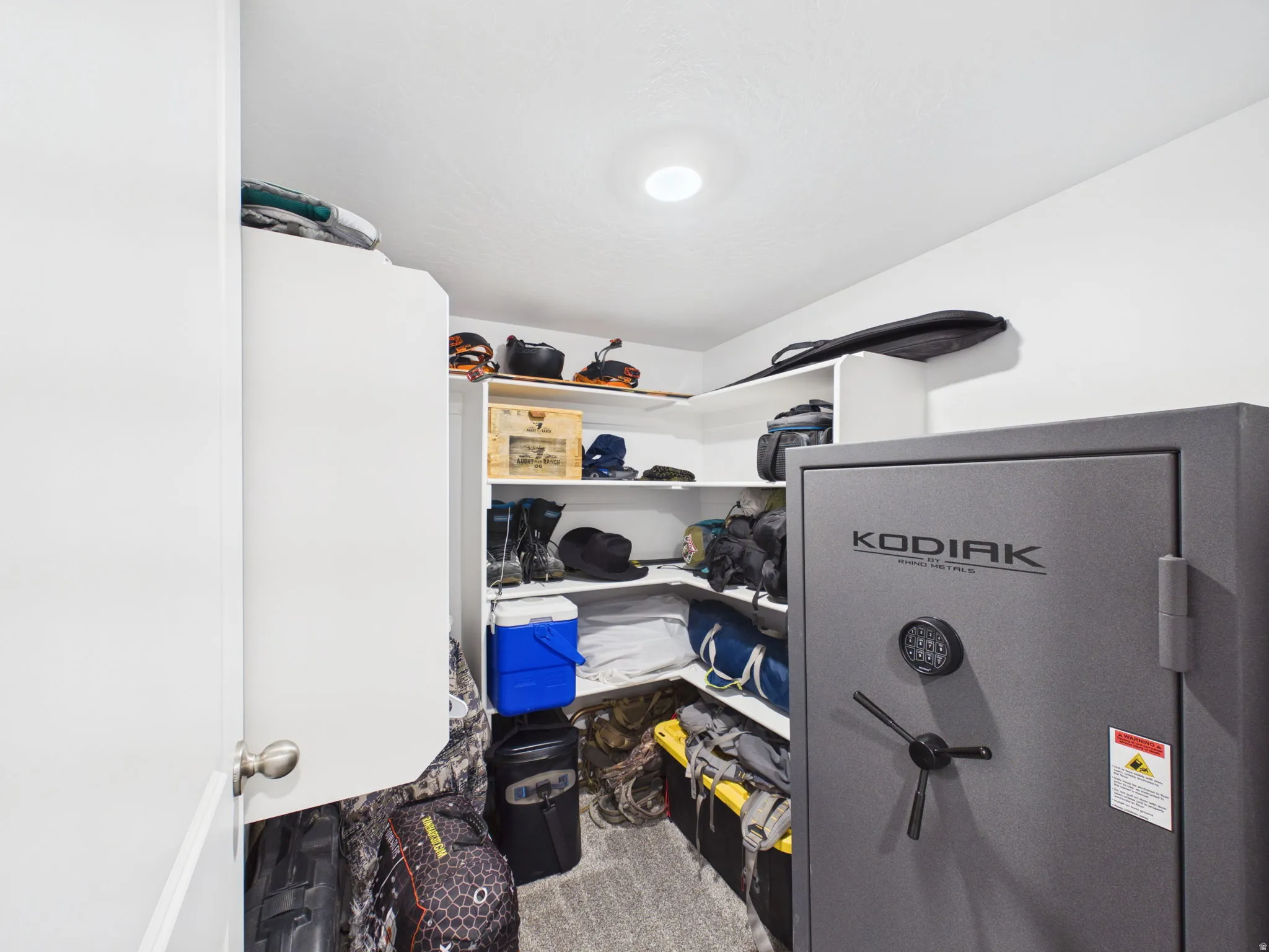 Built-in shelving for organized storage