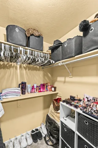 Bedroom Closet Built-in shelving for organized storage