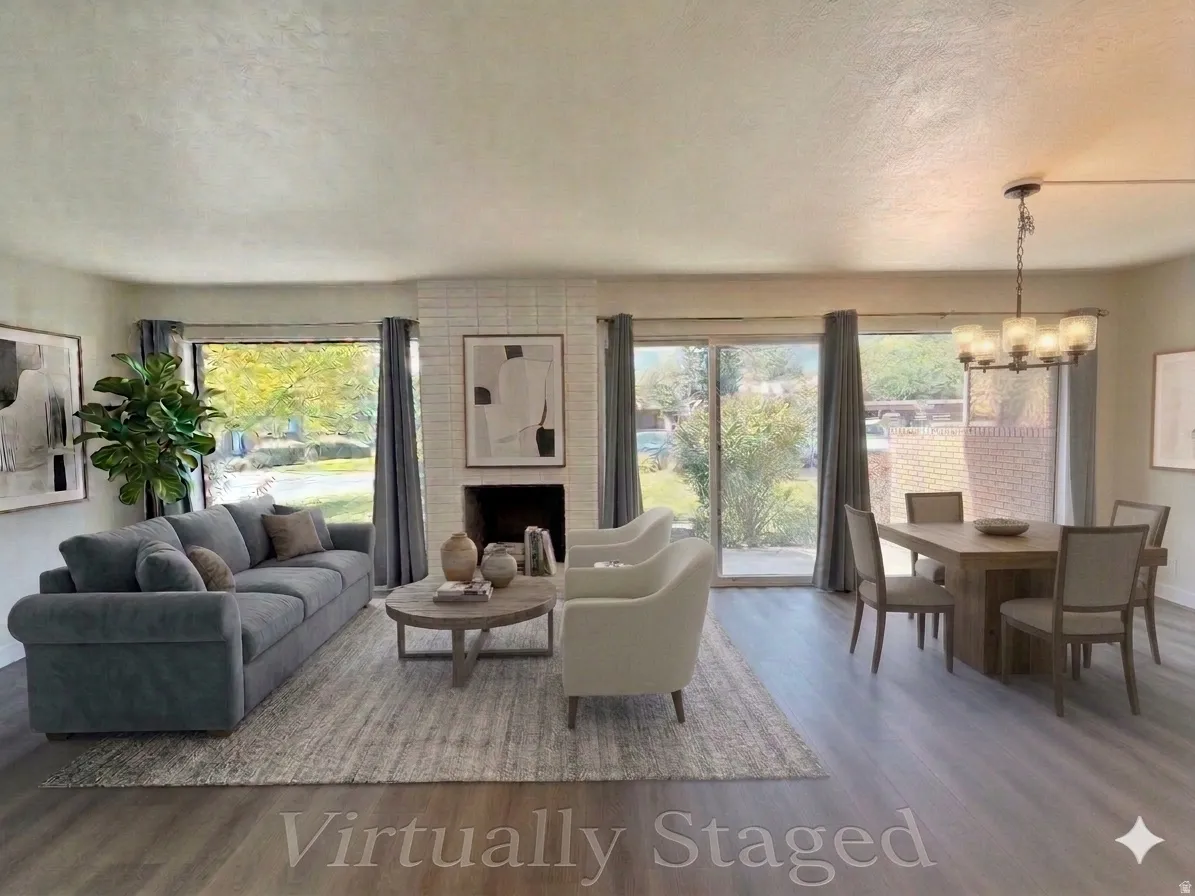 Virtually Staged picture of living room
