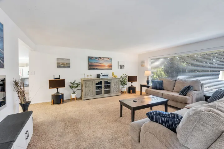 Large living room with huge picture window