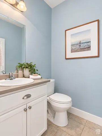 Main floor half bath