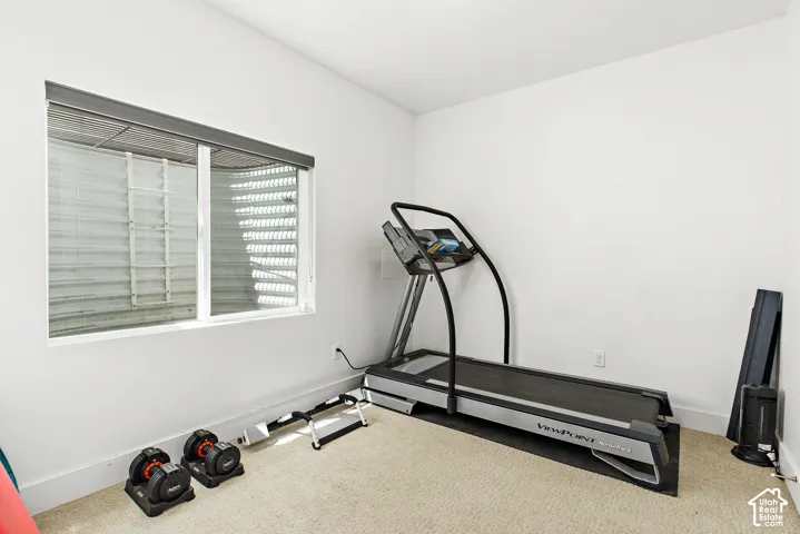 Basement bedroom with huge walk in closet