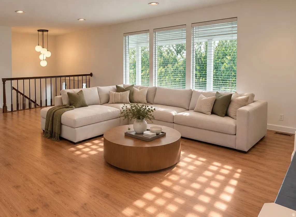 Living Room (virtually staged - it is large enough that the owners had an organ behind the "virtual couch" seen).