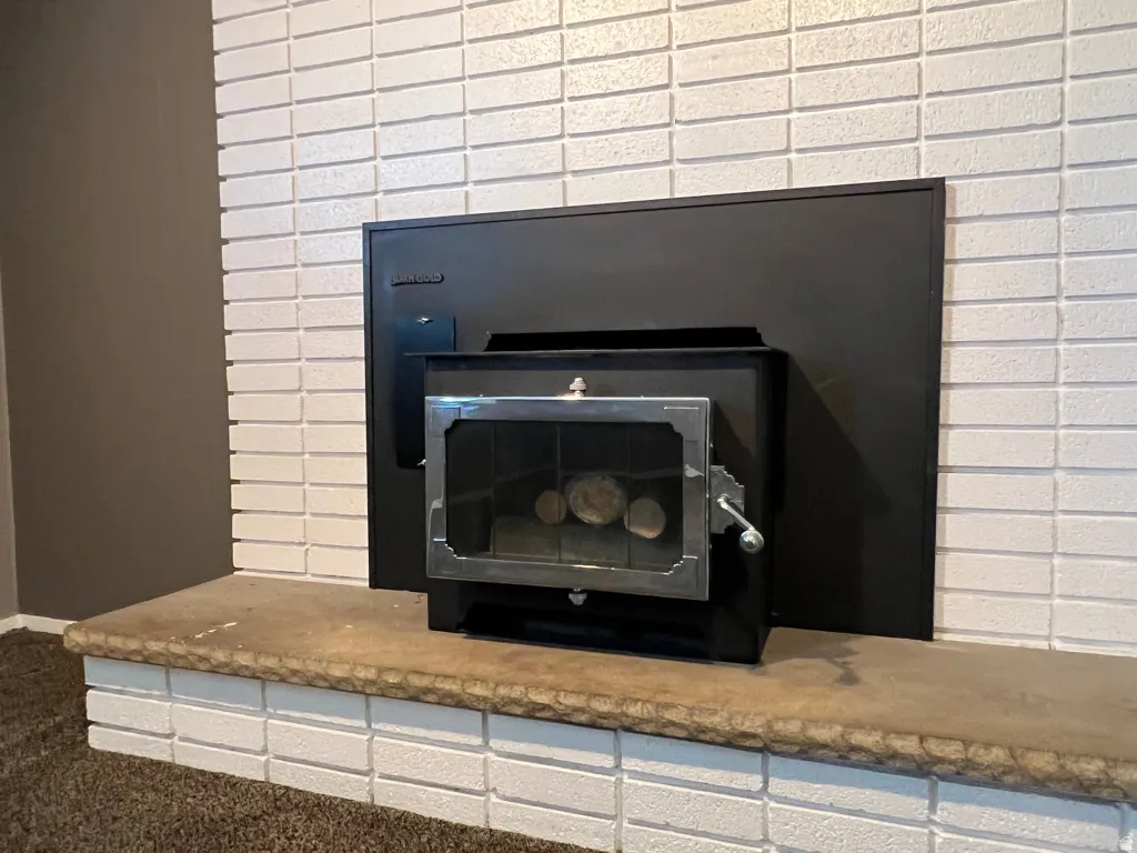 Downstairs fireplace.  Nice to have a back-up heat source (just in case).