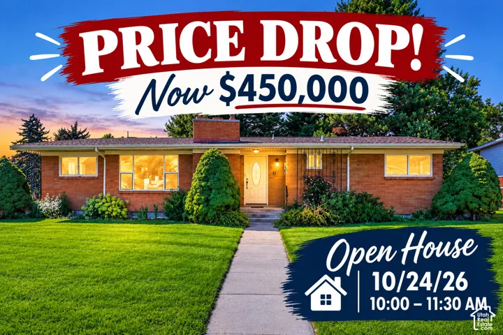Marketing Material. Identifying updated list price and scheduled public inspection time for the property