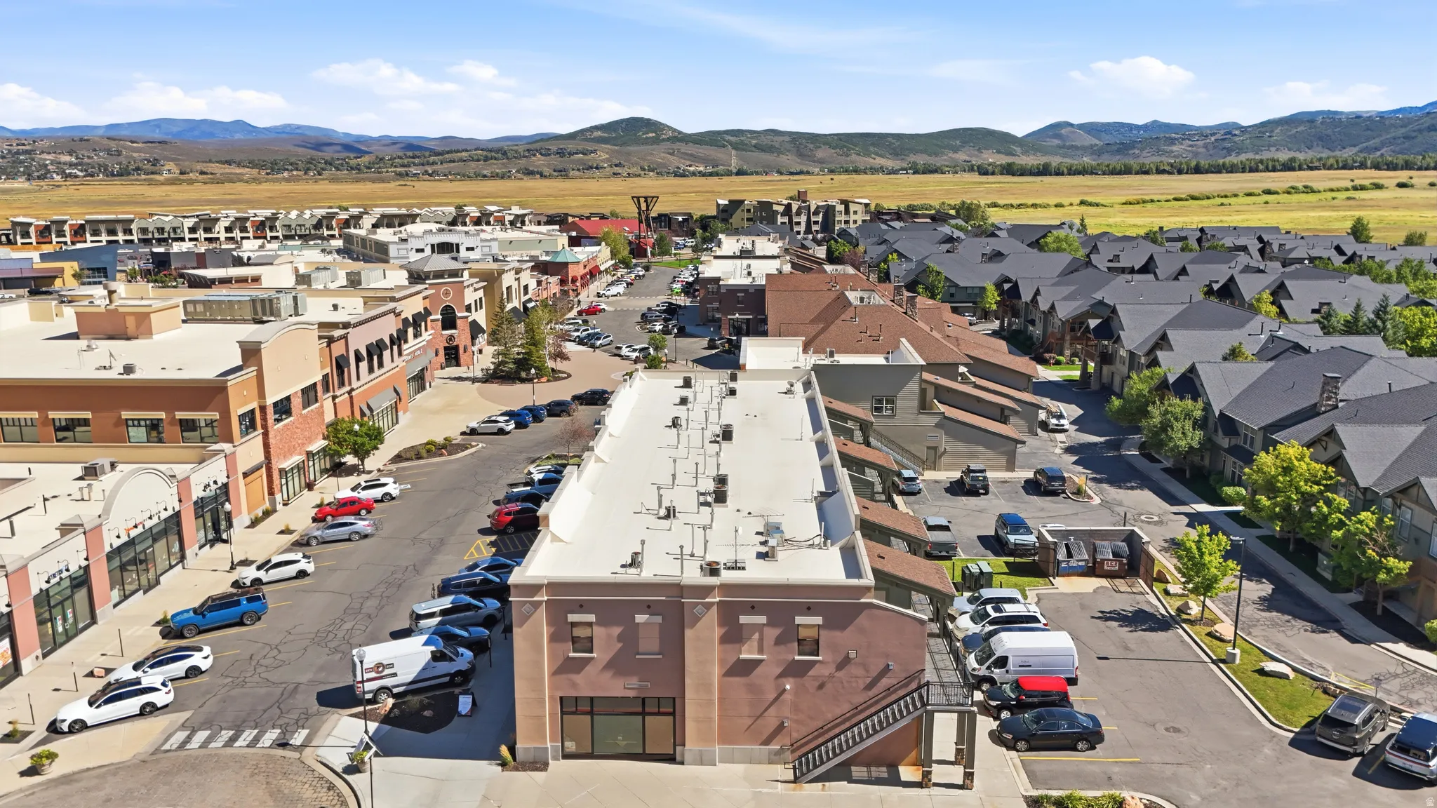 Located above commercial space