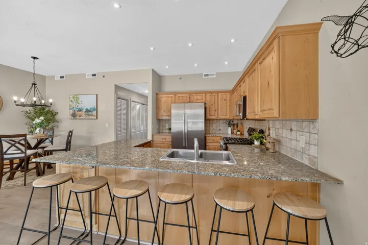 HUGE kitchen counter - granite