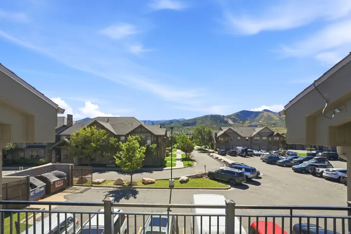 Spacious balcony featuring views of Olympic Village