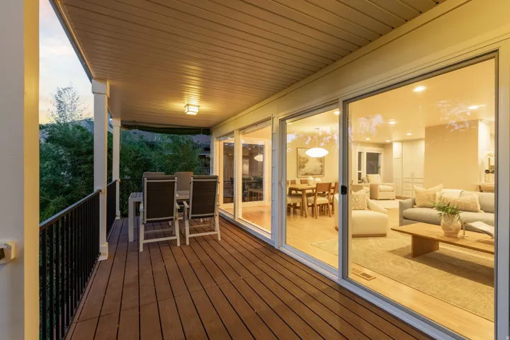 Covered Trex deck