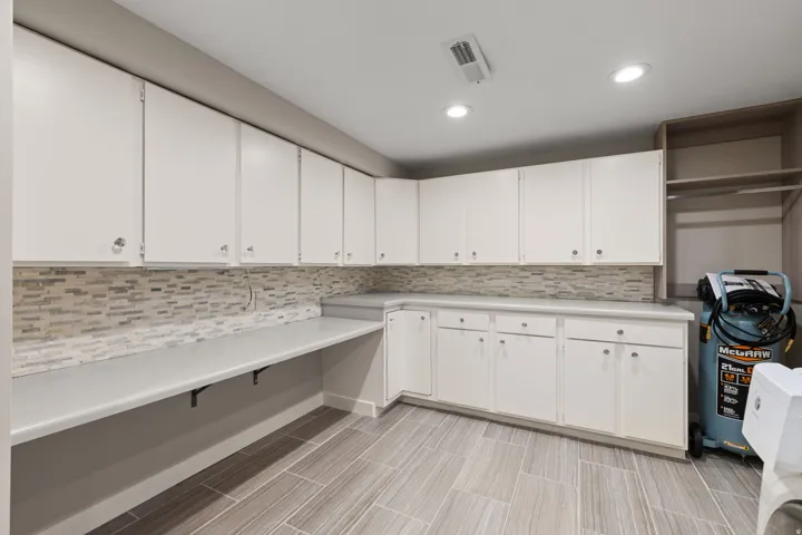 Laundry room with ample storage space