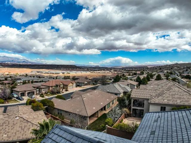 View from balcony looking East