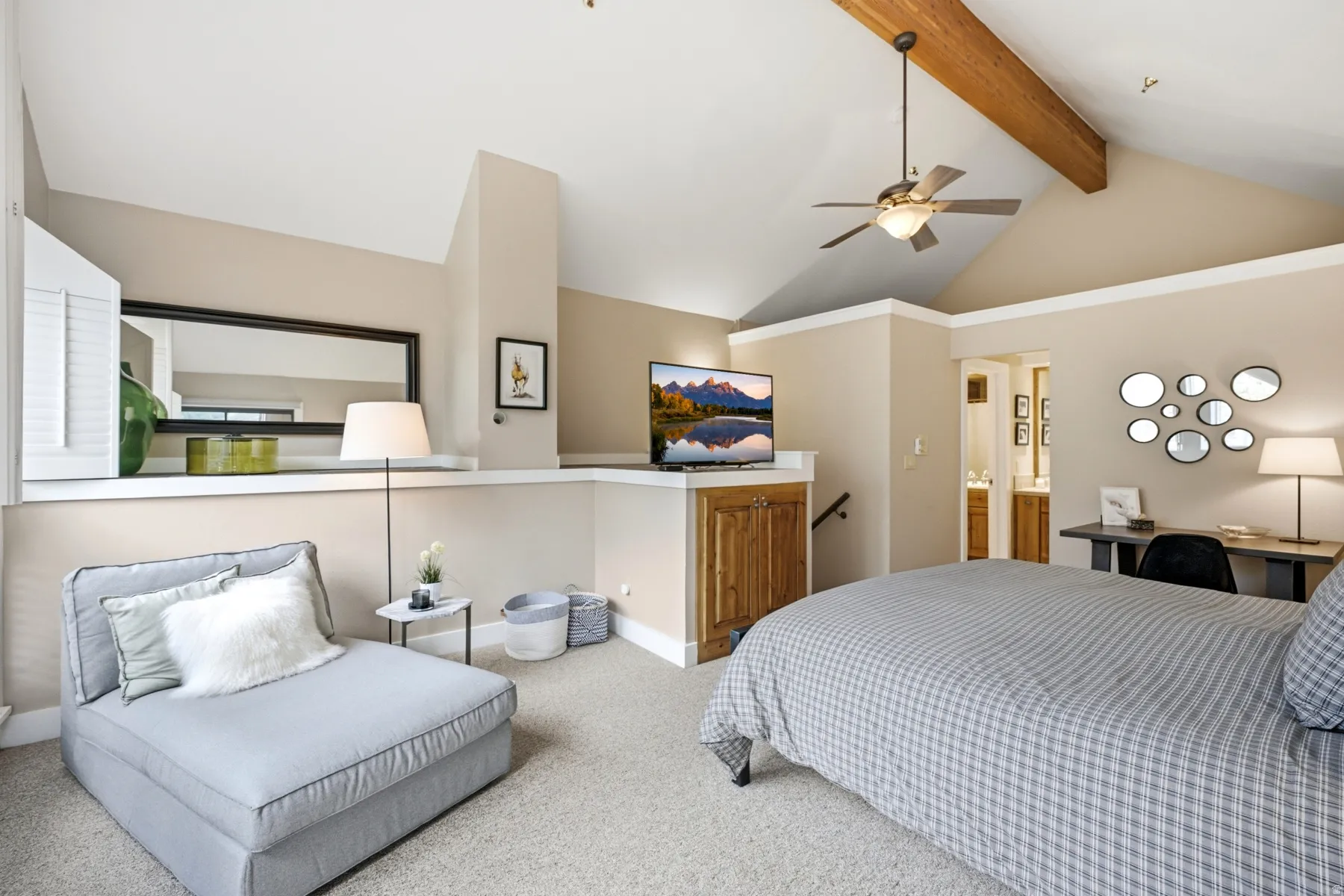Oversized Primary Suite has room for sitting area