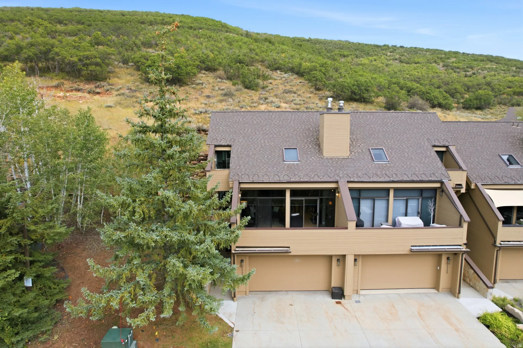 Open Space with trails behind townhome
