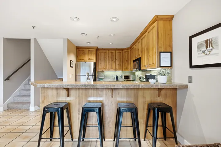 Counter Seating provides more entertaining space
