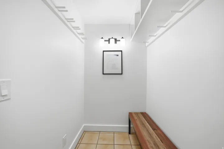 Mudroom with Closet and Separate lockout closet