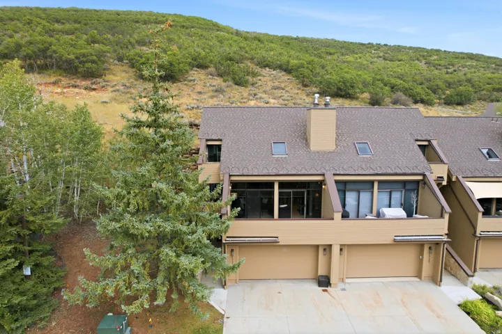 Open Space with trails behind townhome