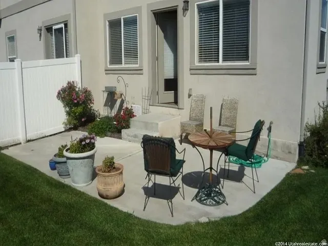 Concrete patio with direct outdoor access