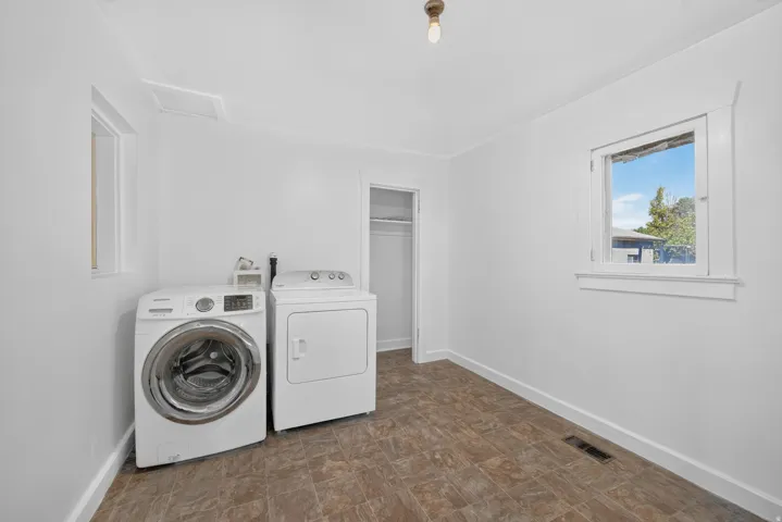 laundry and storage space