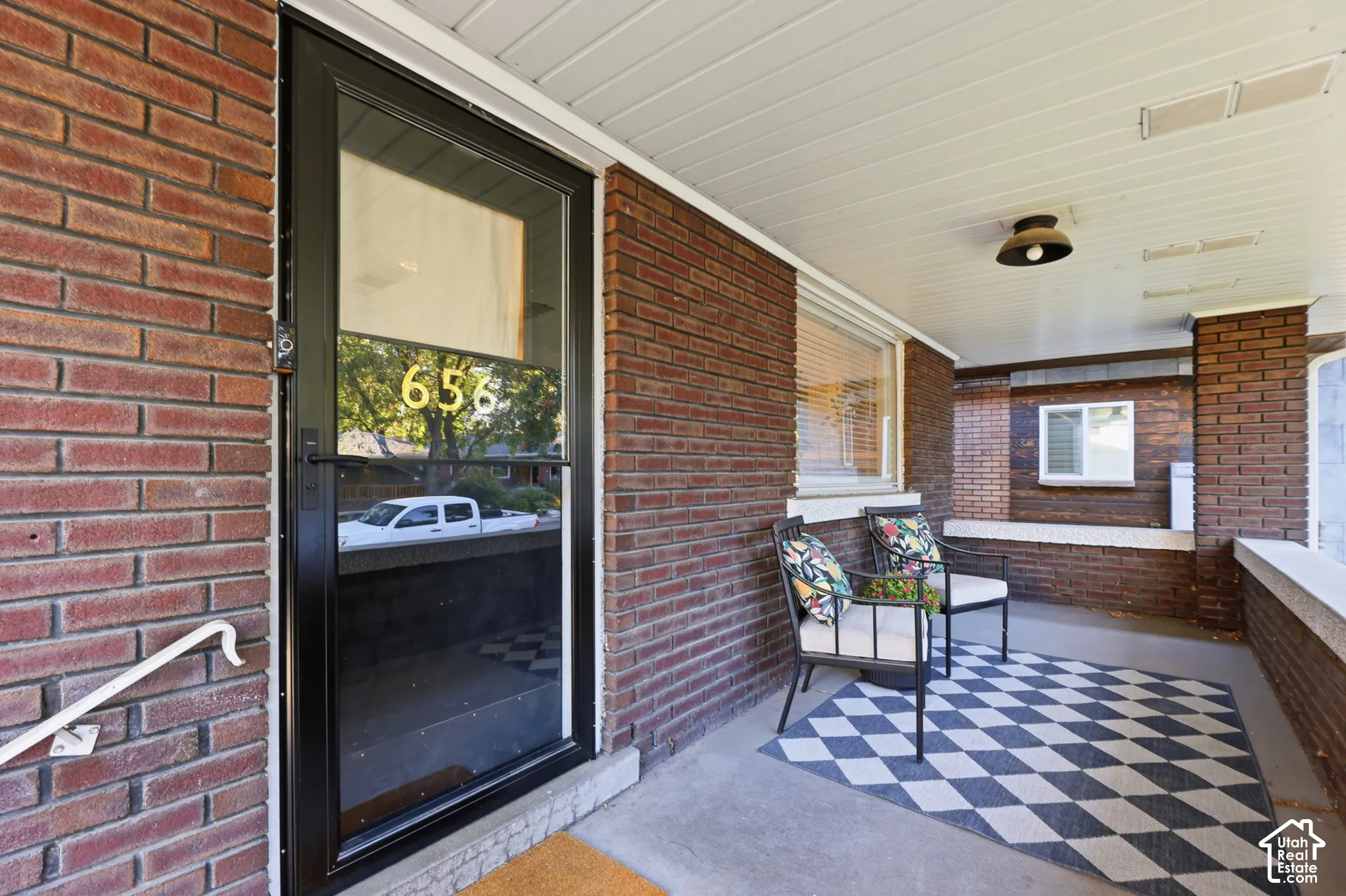 Covered front porch