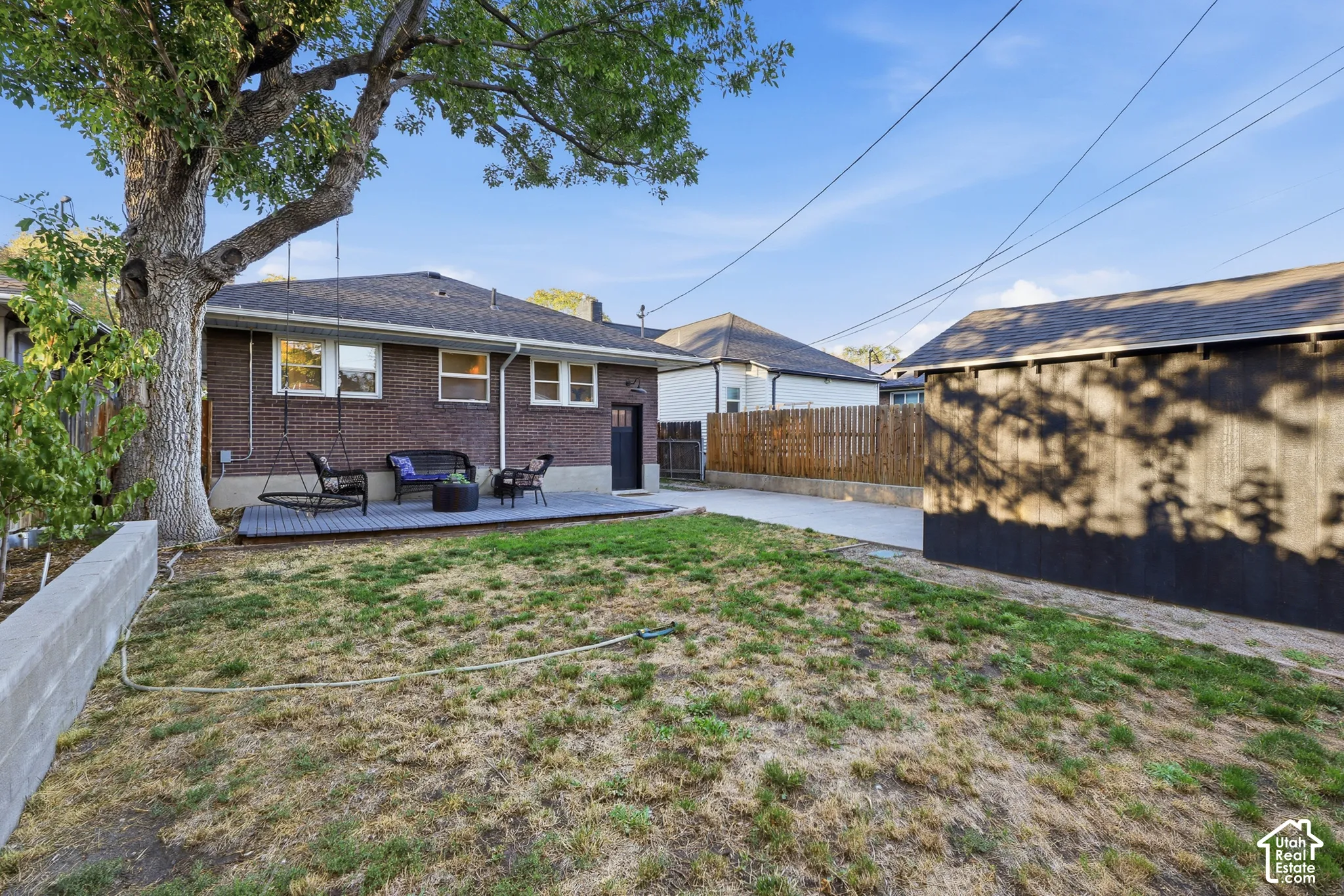 Back yard - 2018 roof and gutters