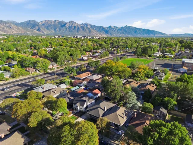 Expansive mountain range backdrop