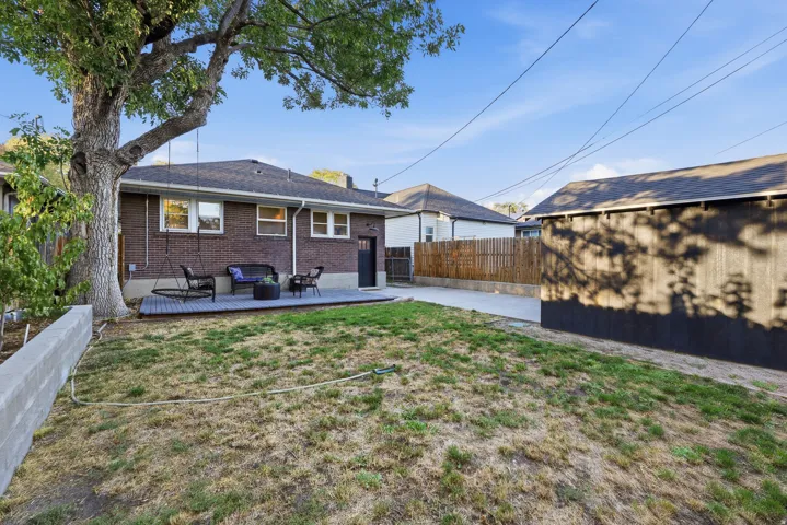 Back yard - 2018 roof and gutters