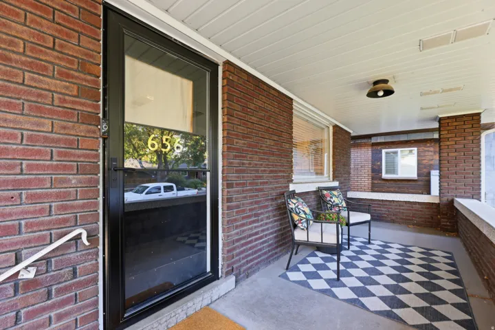 Covered front porch