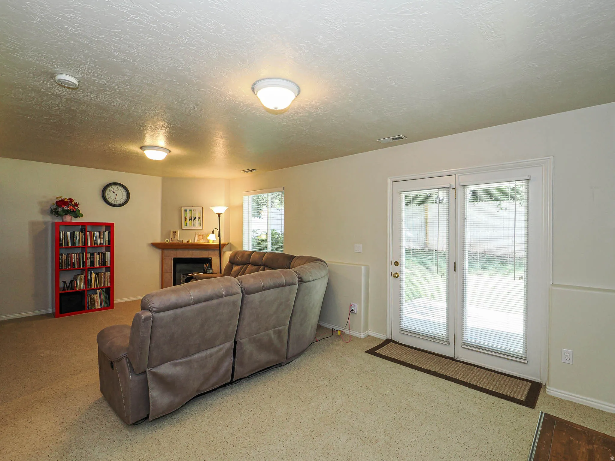 Family room with walk out to patio.