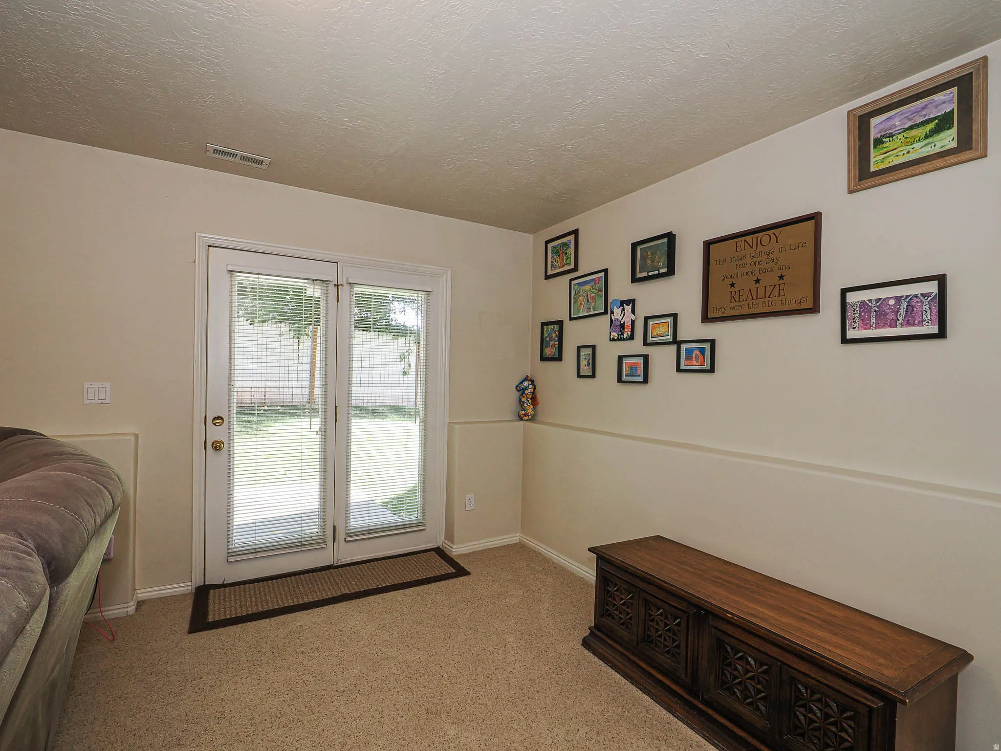 basement walk out to patio. Lots of natural light.