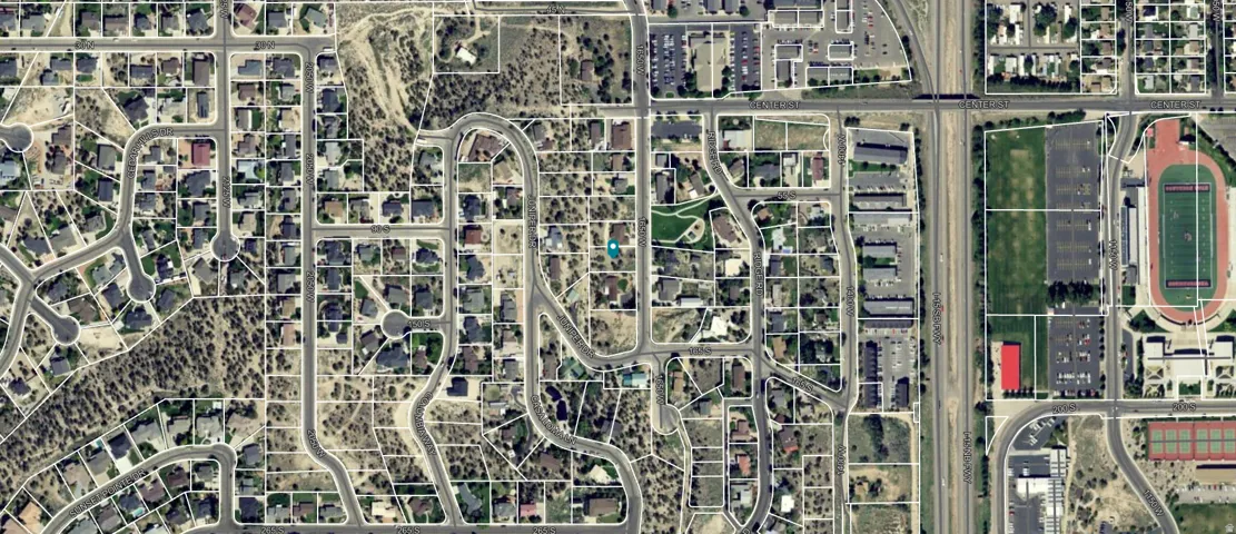 Aerial Map. Illustrating the property's location within a residential area and its surrounding infrastructure