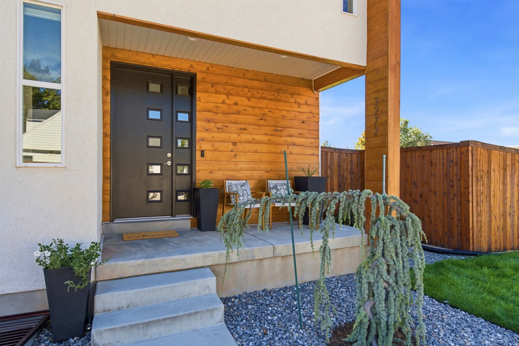 Inviting front porch