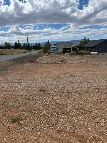 Expansive gravel and dirt lot