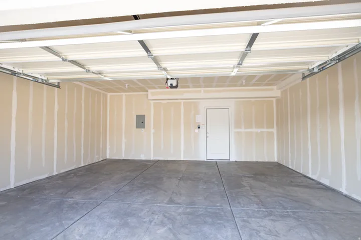 Spacious two car garage